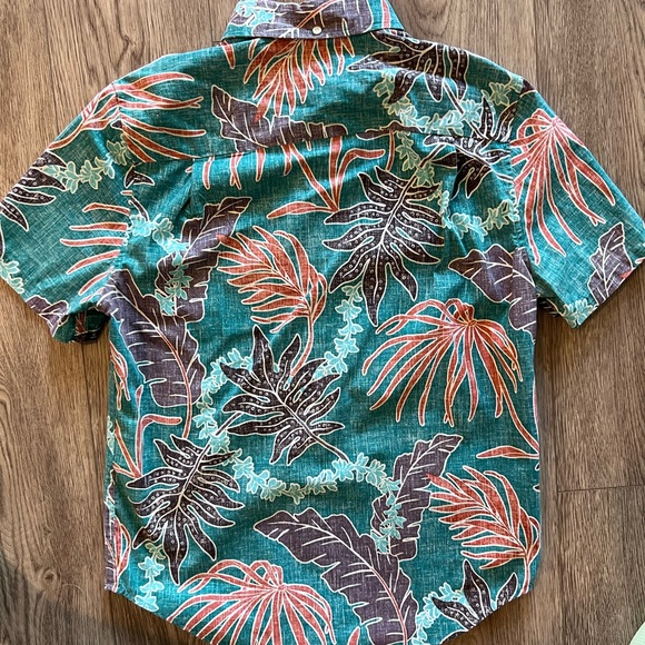 Reyn Spooner Small Hawaiian Aloha Shirt Floral Blue - Picture 5 of 5